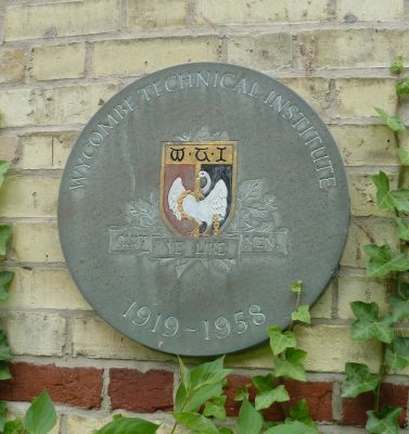 Frank, Gerald and Eric Rayner's School at High Wycombe, Wycombe Technical Institute 1919-1958
